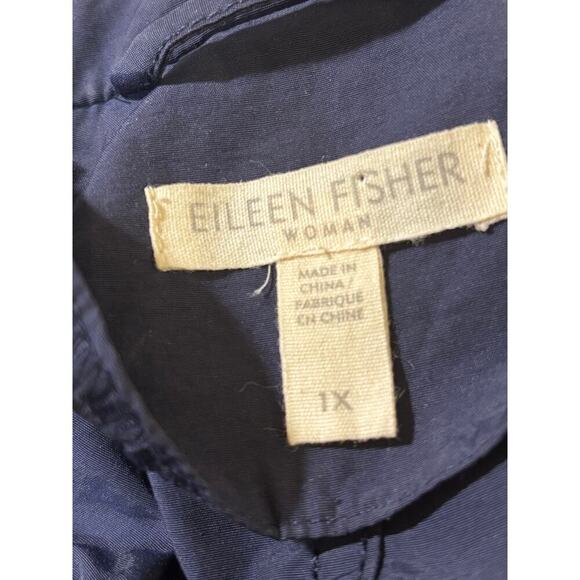 Eileen Fisher Woman zip front Jacket, lightweight, urban, utility, travel - Picture 6 of 7